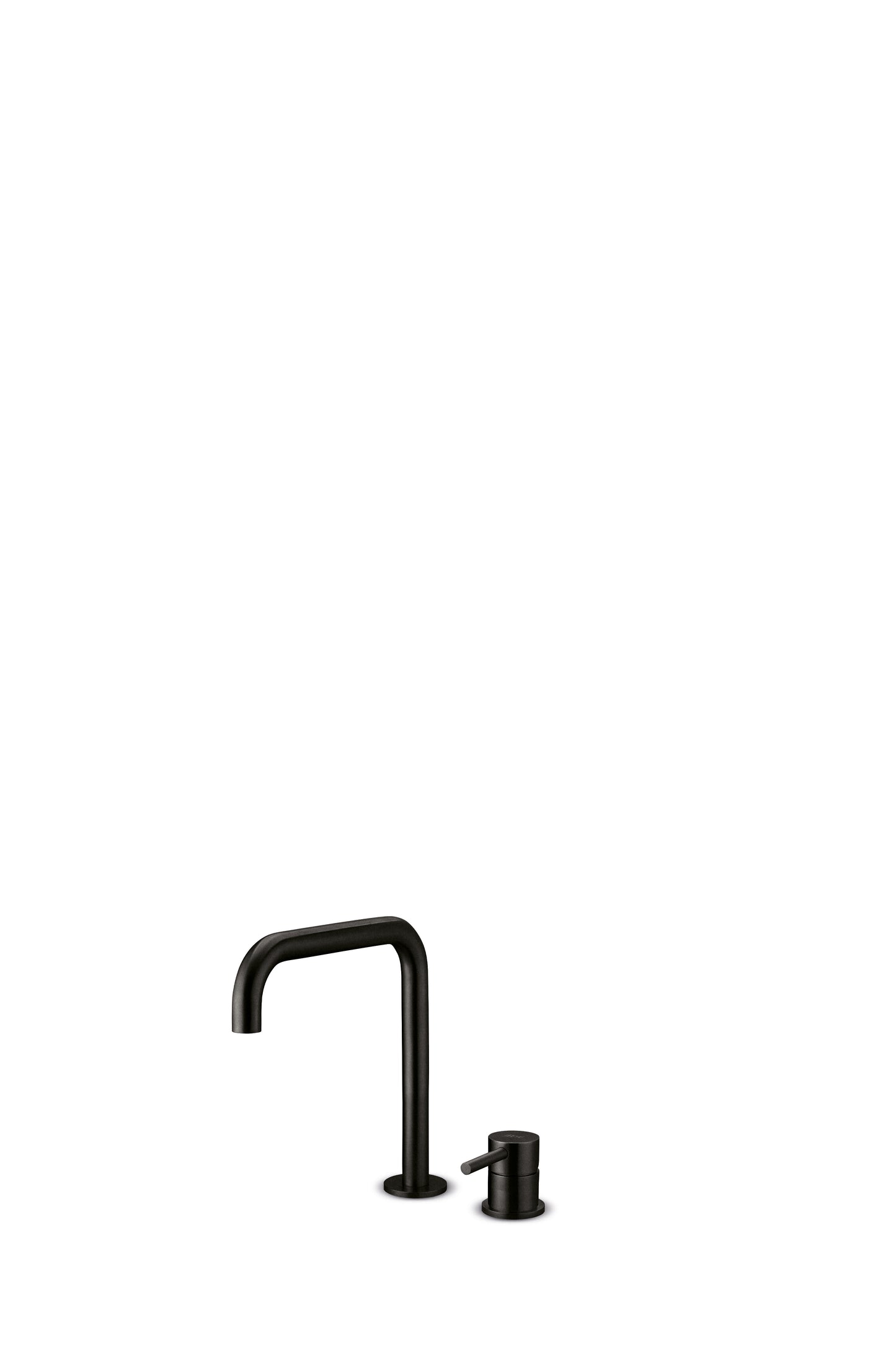 JEE-O Slimline Faucet 2 Hole Low Stainless Steel, Structured Black