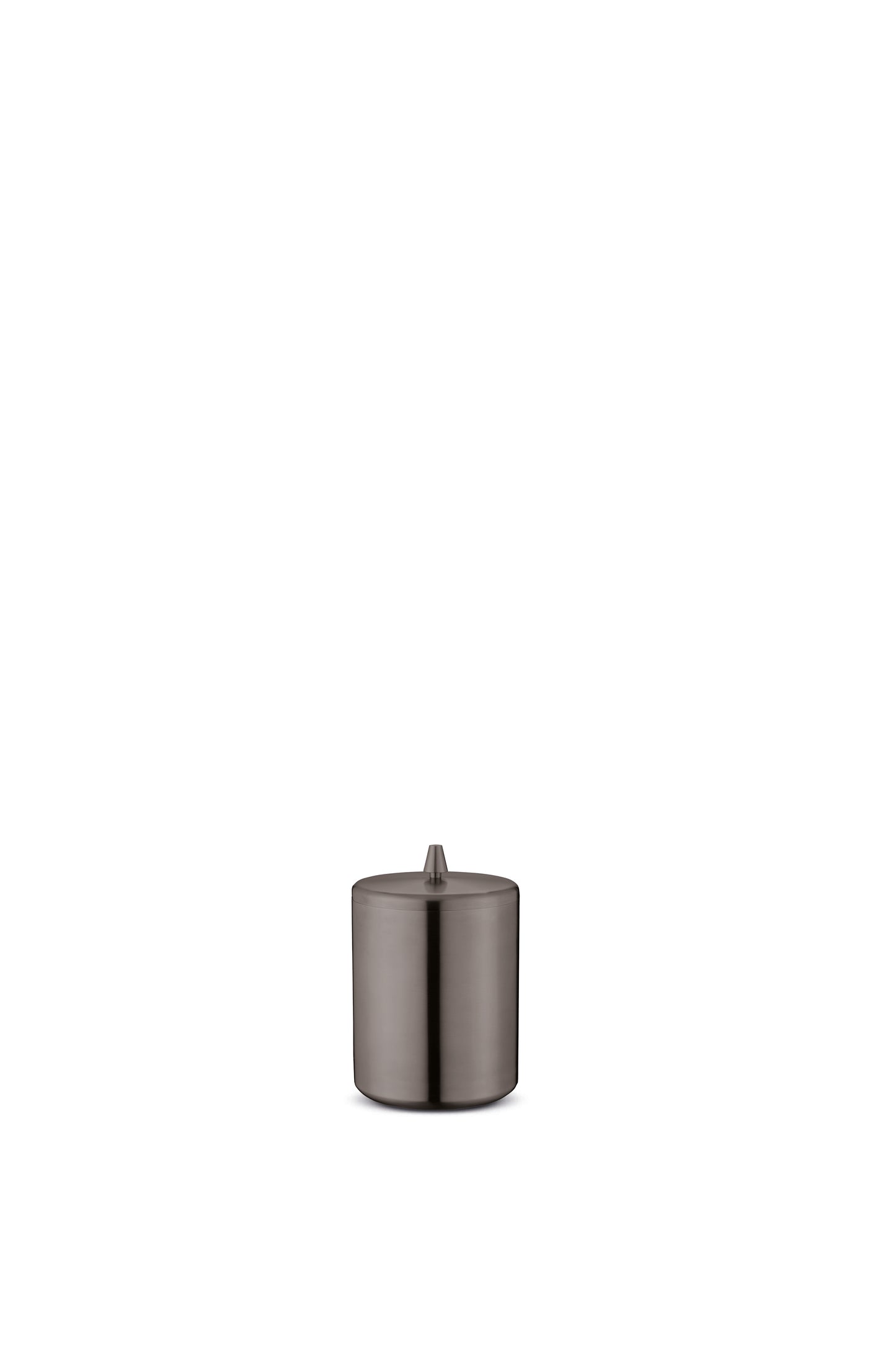 JEE-O Cone bin Freestanding with lid, SS, gun metal