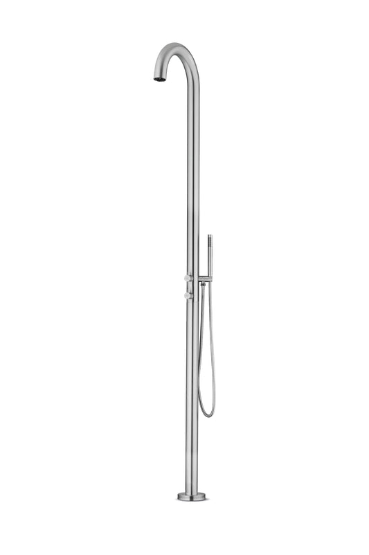 JEE-O Original Shower 02 TH Freestanding Stainless Steel with Hand Shower, Brushed