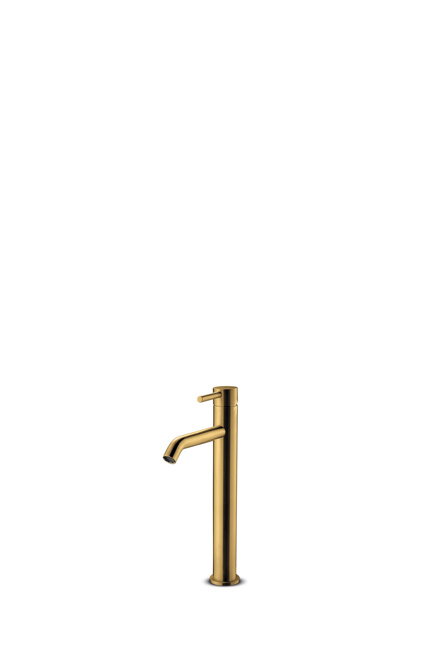 JEE-O Slimline Basin Faucet High TopMounted Basin Faucet Stainless Steel, Matte Gold