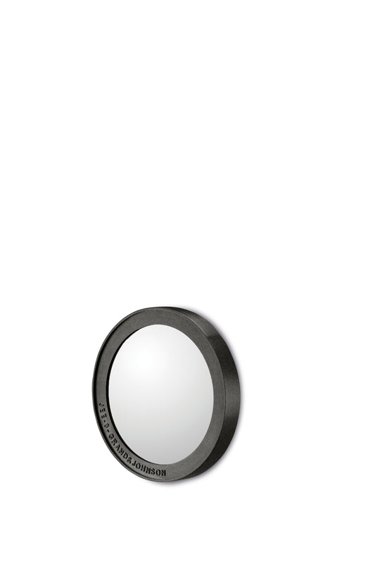 JEE-O Soho Mirror 12" Stainless Steel, Hammercoated Black