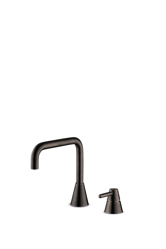 JEE-O Cone Basin Faucet Low Two-hole Stainless Steel, Gun Metal