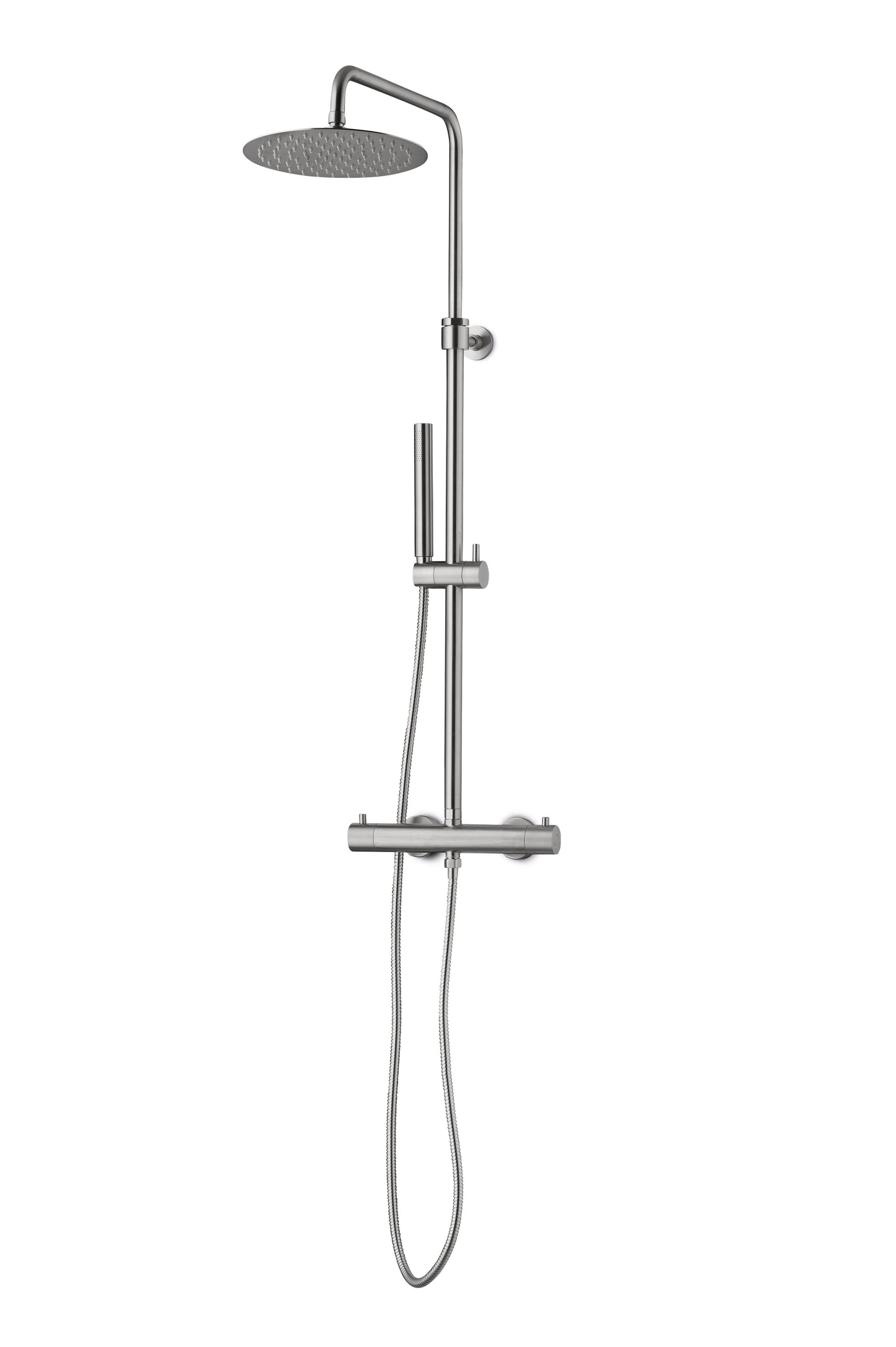 JEE-O Slimline Shower Set SS with TH Faucet, Hand Shower and sliding bar