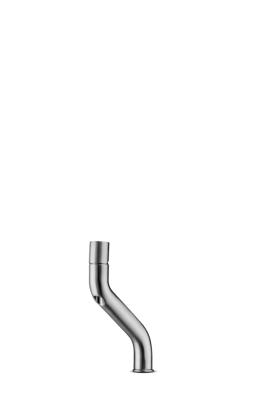 JEE-O Flow Basin Faucet Low Top Mounted Stainless Steel, Brushed