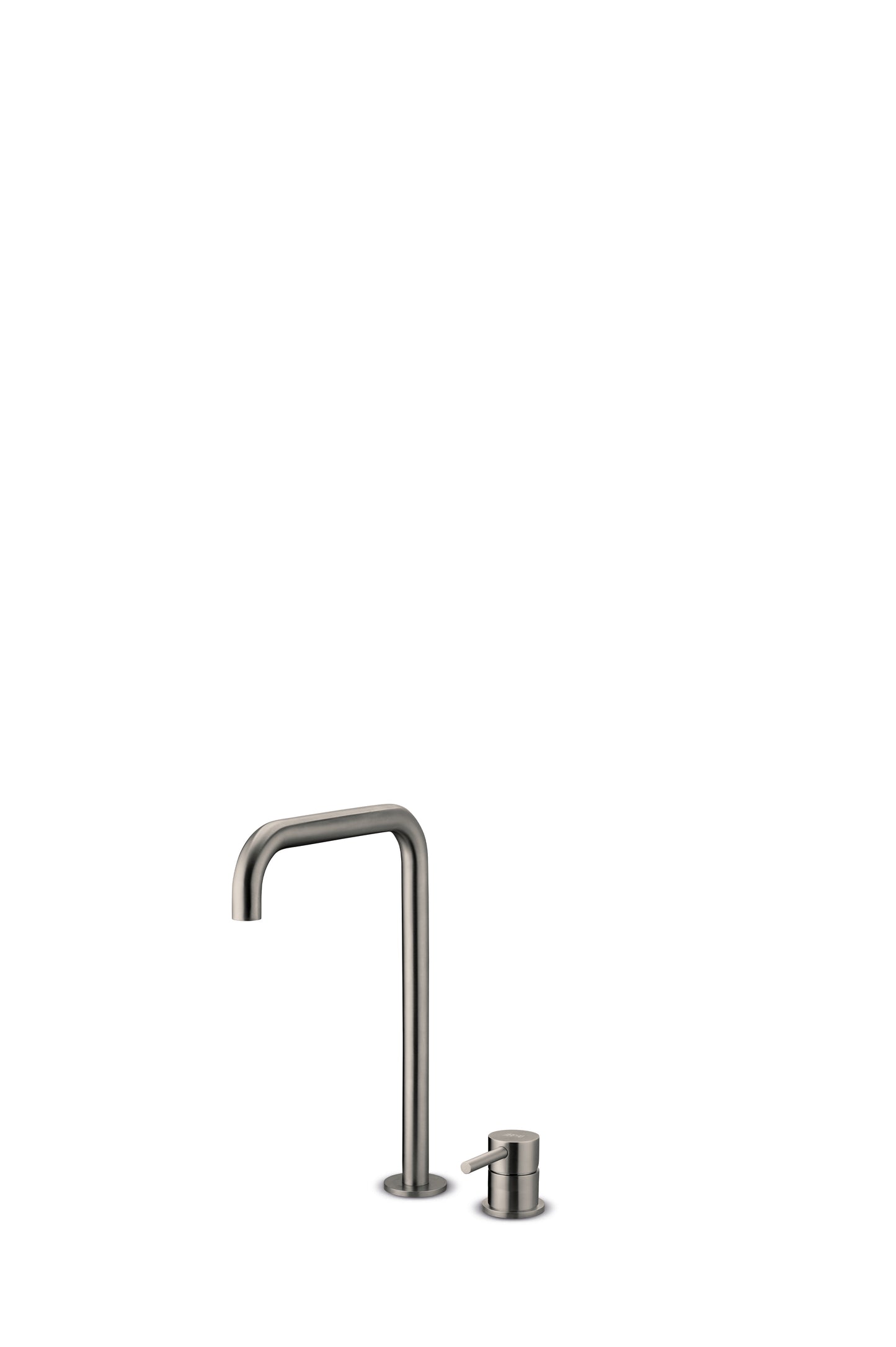 JEE-O Slimline Faucet 2 Hole High Stainless Steel, Dark Steel