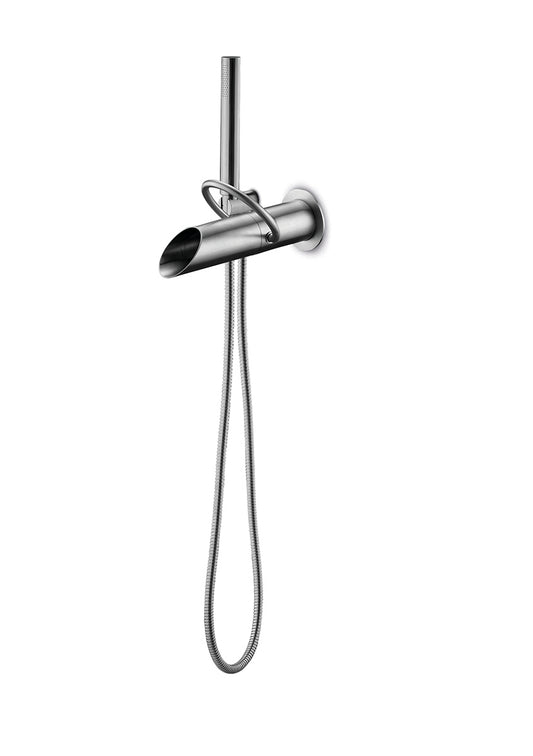 JEE-O Pure Bath Faucet Wall Mounted Stainless Steel Brushed