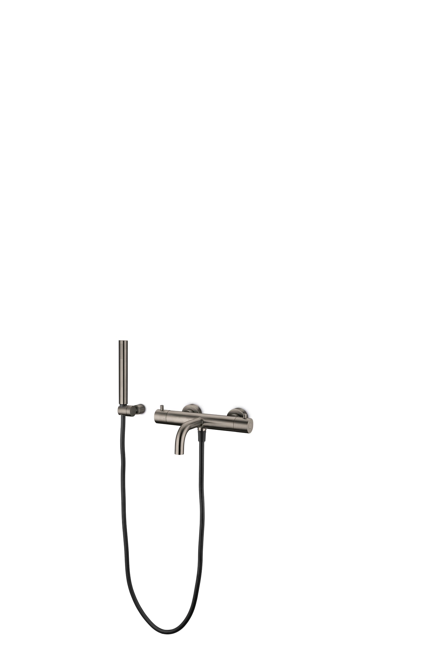 JEE-O Slimline TH Bath Faucet Stainless Steel with Hand Shower, Dark Steel