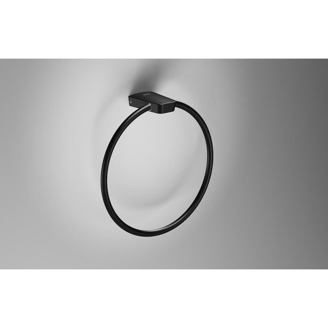 SONIA -S6 Towel Ring Round Black