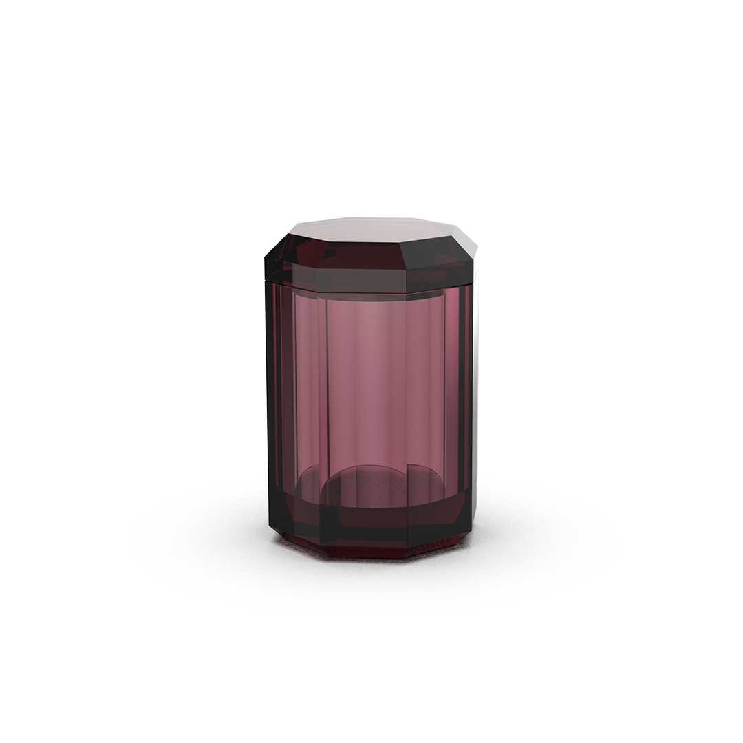 DW KR BMD KRISTALL Multi-purpose box with lid - Burgundy