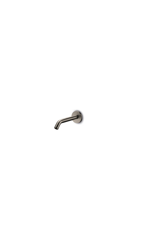 JEE-O Slimline Spout longWall Mounted Spout Stainless Steel for Basin or Bath, Dark Steel