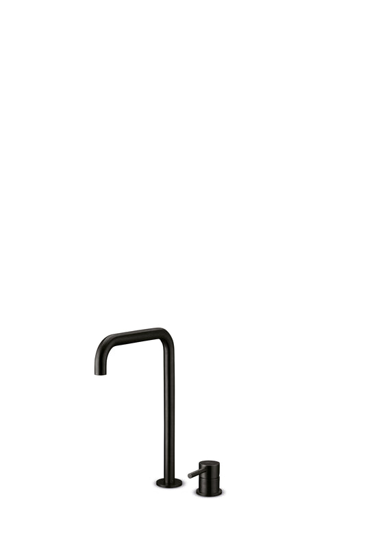 JEE-O Slimline Faucet 2 Hole High Stainless Steel, Structured Black