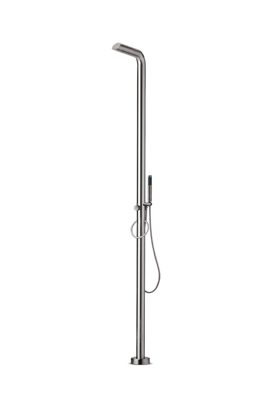 JEE-O Pure Shower 02 Freestanding Stainless Steel with Hand Shower, Brushed