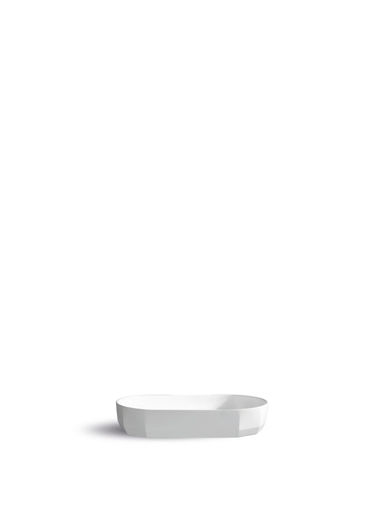 JEE-O Bloom Sink Oval top mounted (Dado Quartz) Matte White