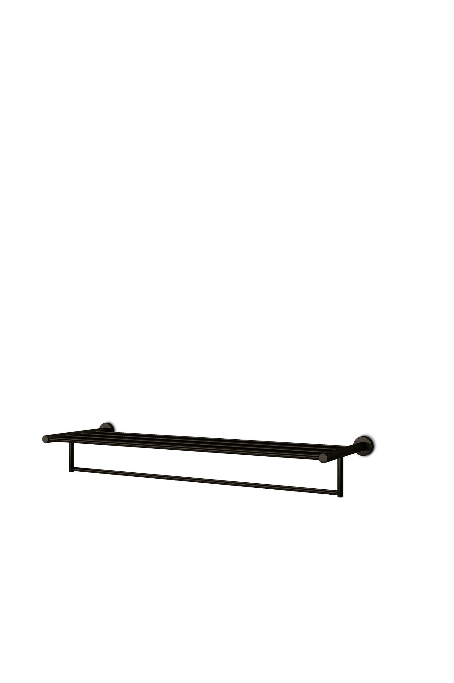 JEE-O Slimline Towel Rack Wall Mounted Stainless Steel, Structured Black