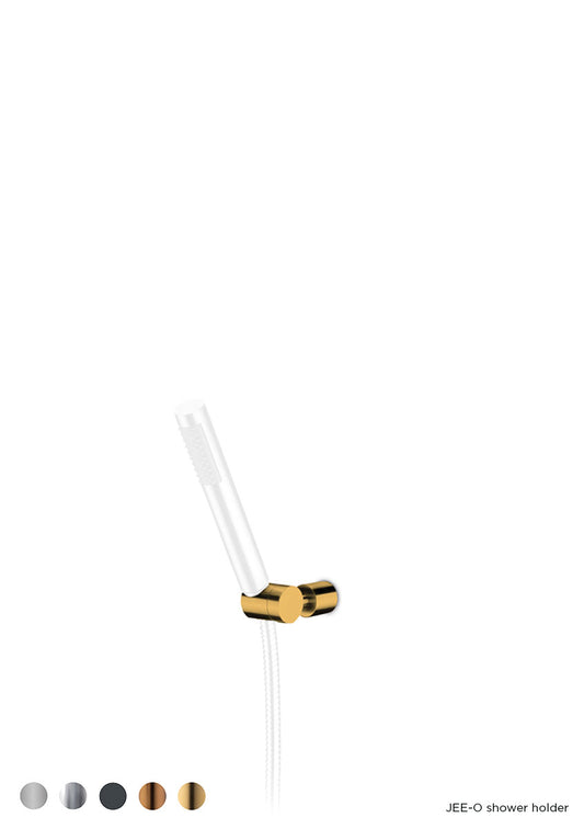 JEE-O Shower Holder Wall Mounted Stainless Steel, tiltable, Matte Gold