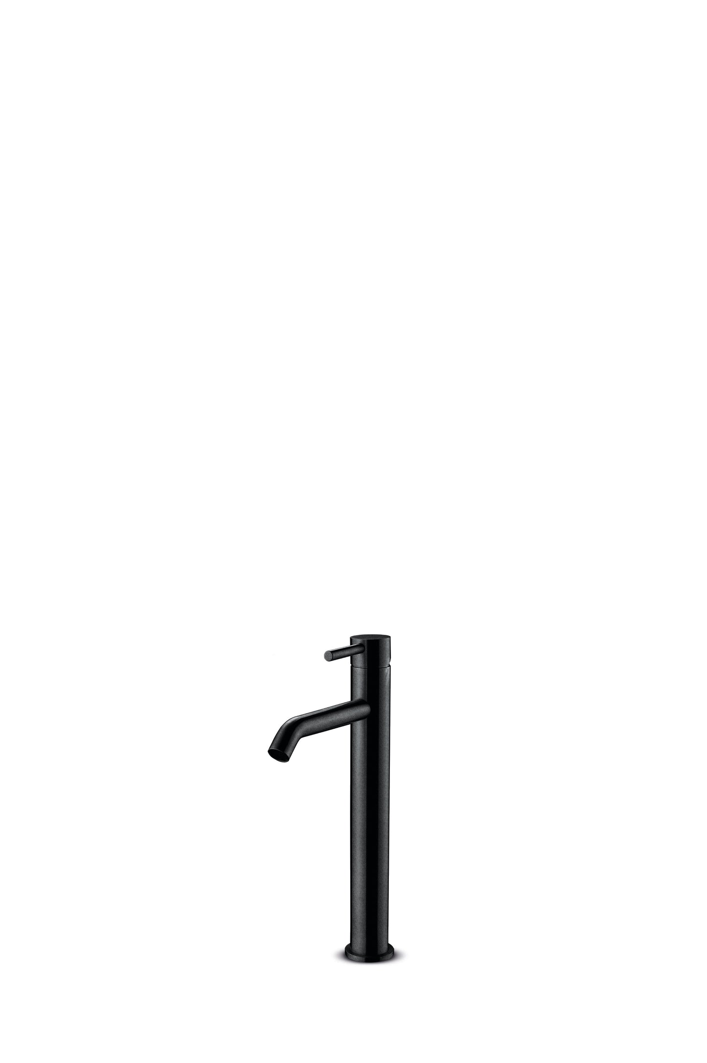 JEE-O Slimline Basin Faucet High TopMounted Basin Faucet Stainless Steel, Structured Black