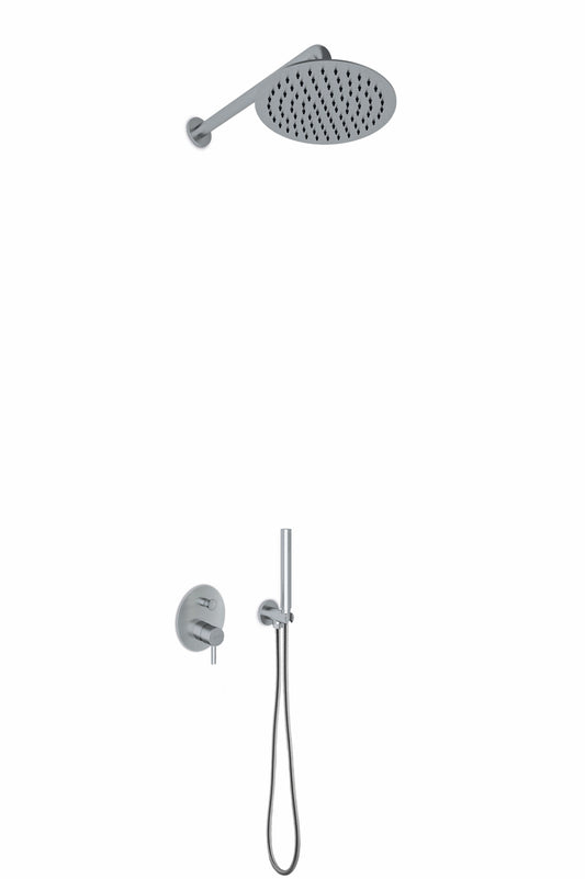 JEE-O Slimline Shower Set 03 Stainless Steel Brushed