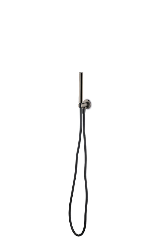 JEE-O Slimline Hand Shower set Stainless Steel with integrated Wall elbow, Dark Steel