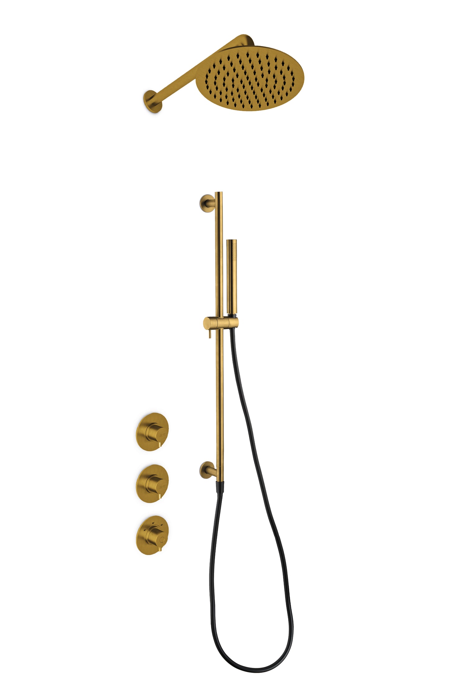 JEE-O Slimline Shower Set 05 Stainless Steel Matte Gold