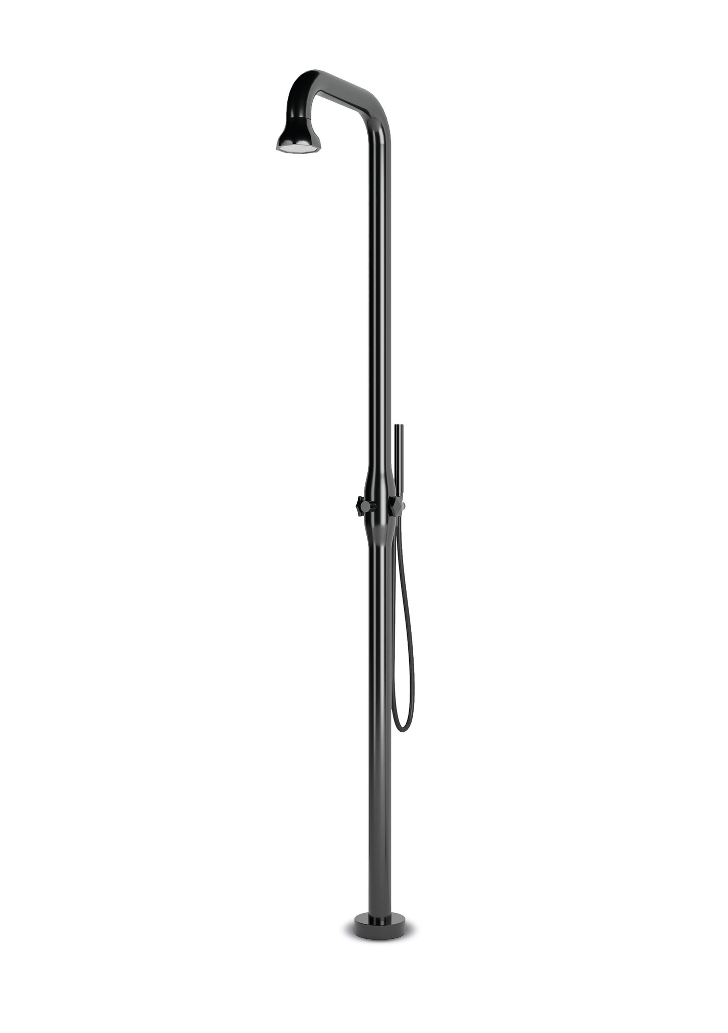 JEE-O Bloom Shower 02 Freestanding Shower Faucet Stainless Steel with Hand Shower, Gun Metal