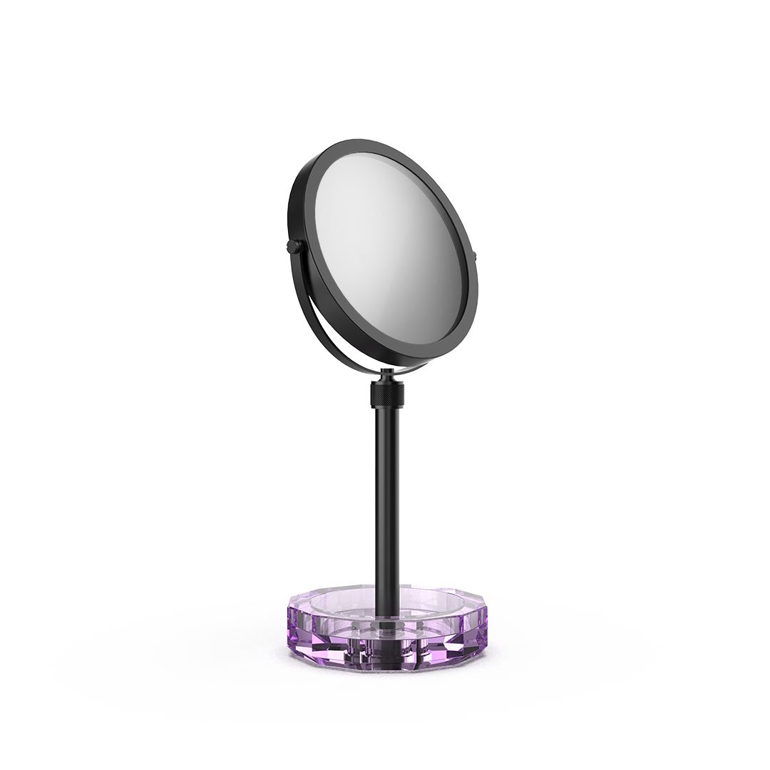 DW KR KSA KRISTALL Cosmetic mirror with Shelf Violet / Black Matte