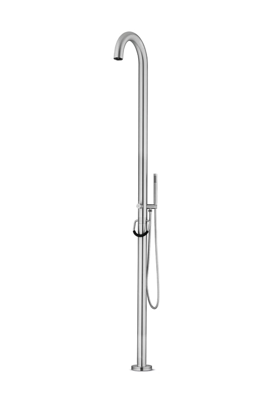 JEE-O Original Shower 02 Freestanding Shower Faucet Stainless Steel with Hand Shower, Brushed