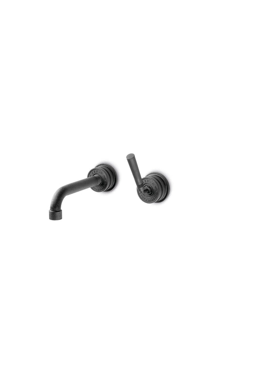 JEE-O Soho Basin Faucet Wall Mounted Stainless Steel Hammercoated Black