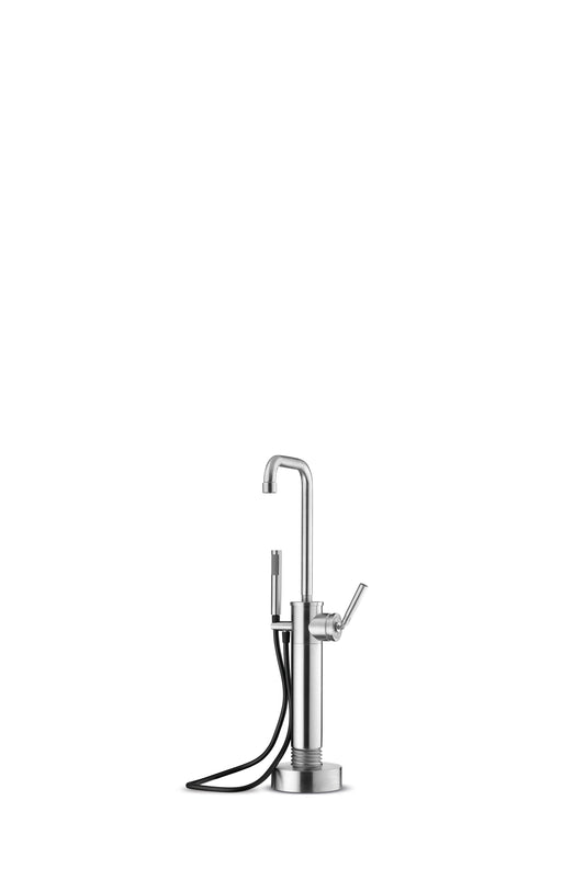 JEE-O Soho Bath Faucet Freestanding Stainless Steel Brushed