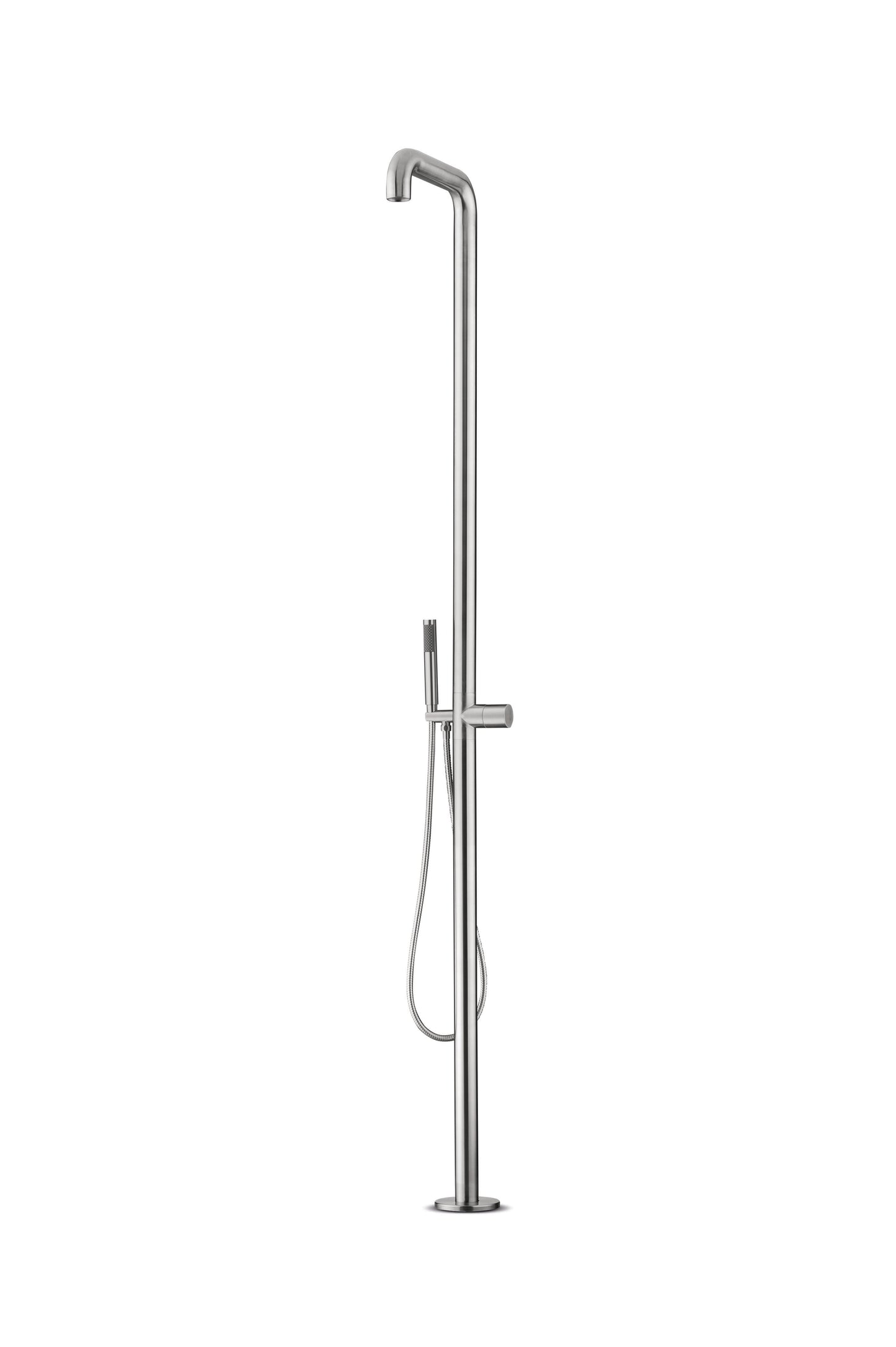 JEE-O Flow Shower 02 Freestanding Shower Faucet Stainless Steel Brushed