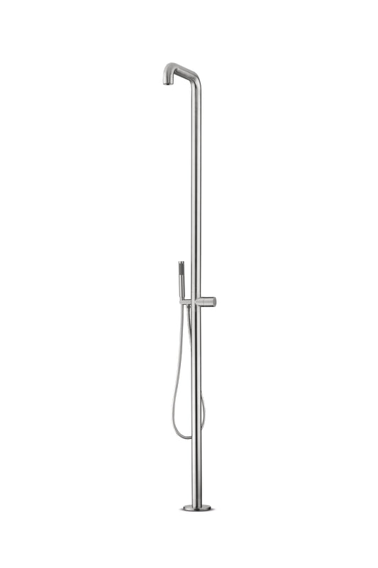 JEE-O Flow Shower 02 Freestanding Shower Faucet Stainless Steel Brushed