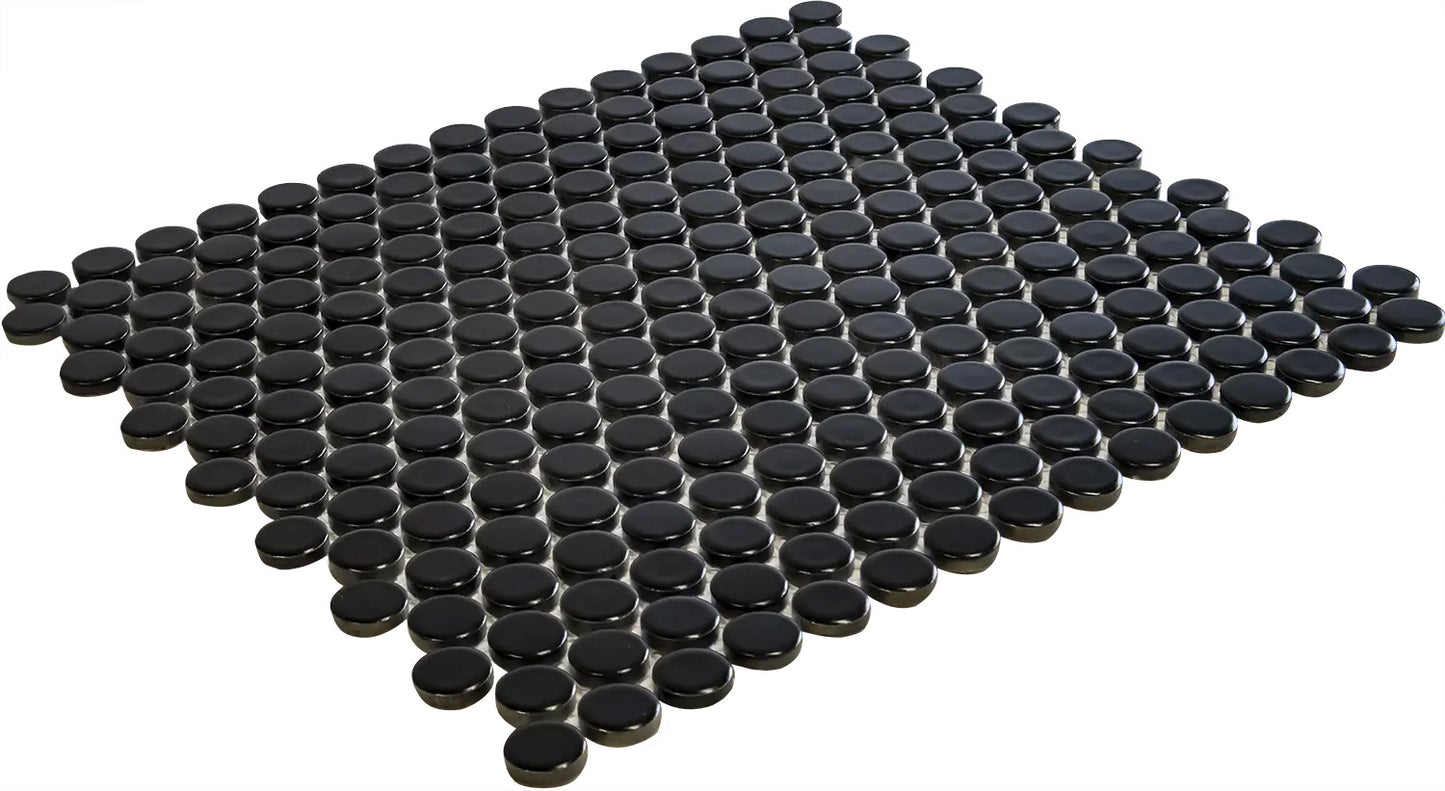 TMF Venice  Pennyround Glazed 19 - Black Matte