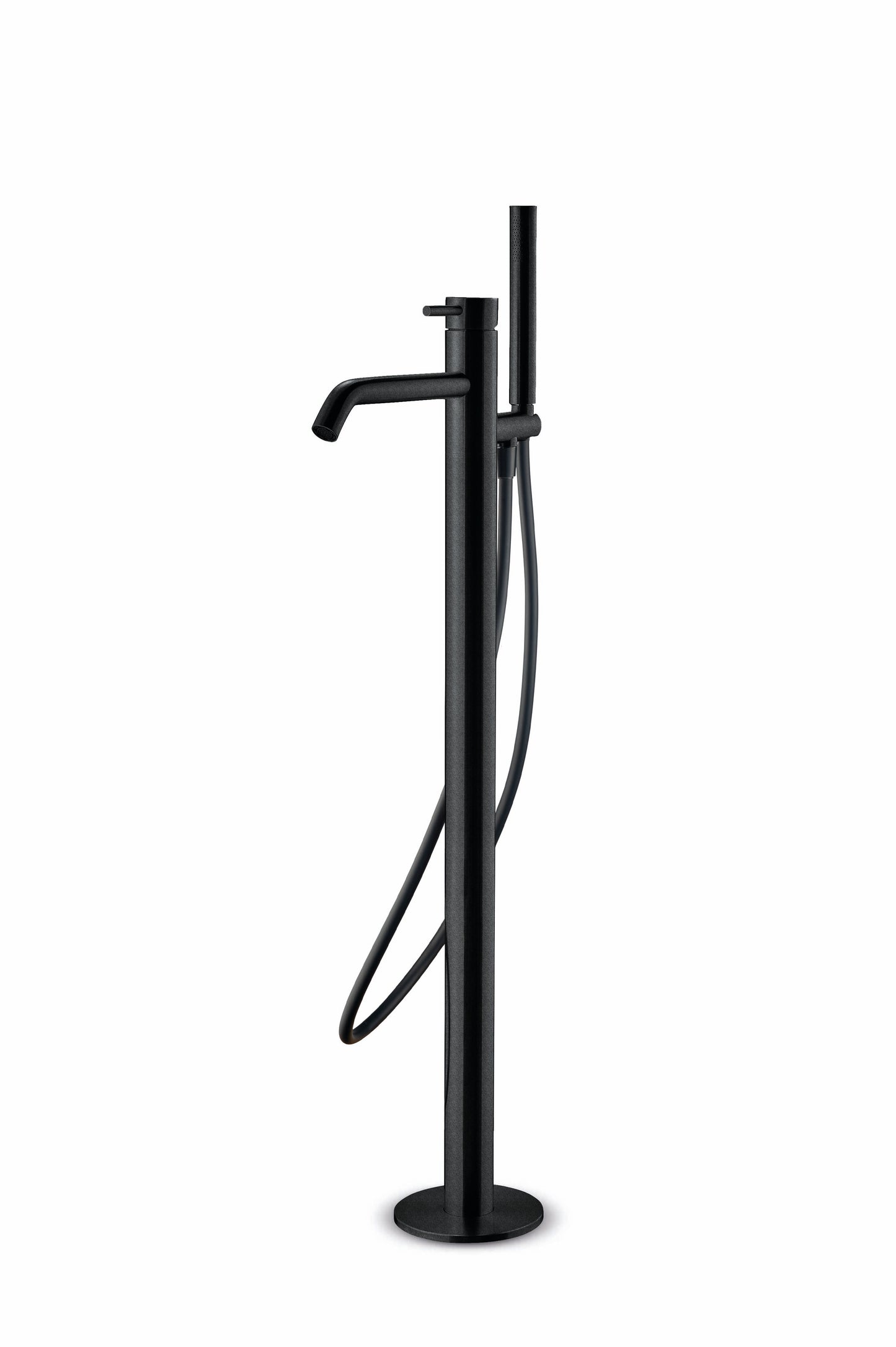 JEE-O Slimline Bath Faucet 02 Freestanding Stainless Steel Structured Black