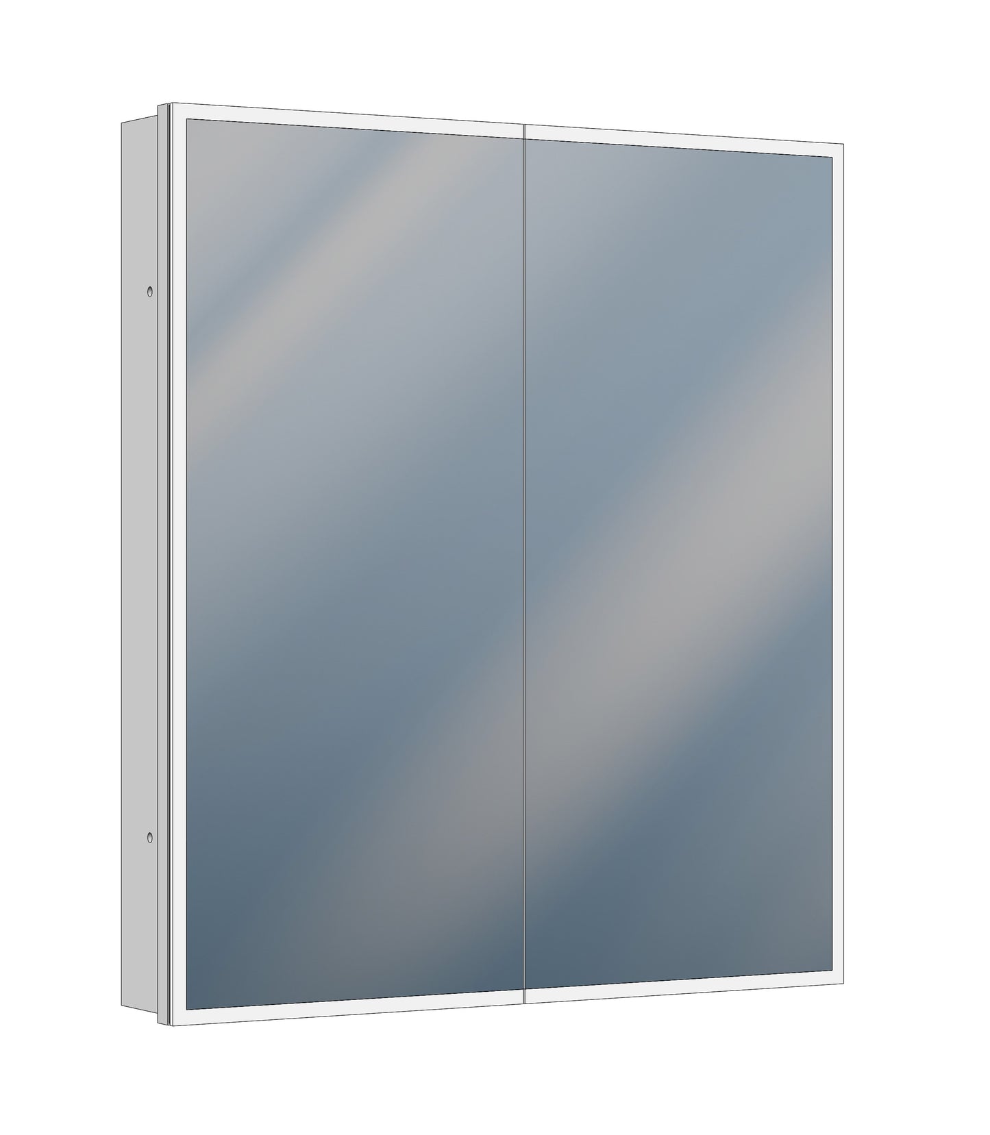 SIDLER Cirrus Mirrored Cabinet LED CR 2/31 1/2" (Dimmable)