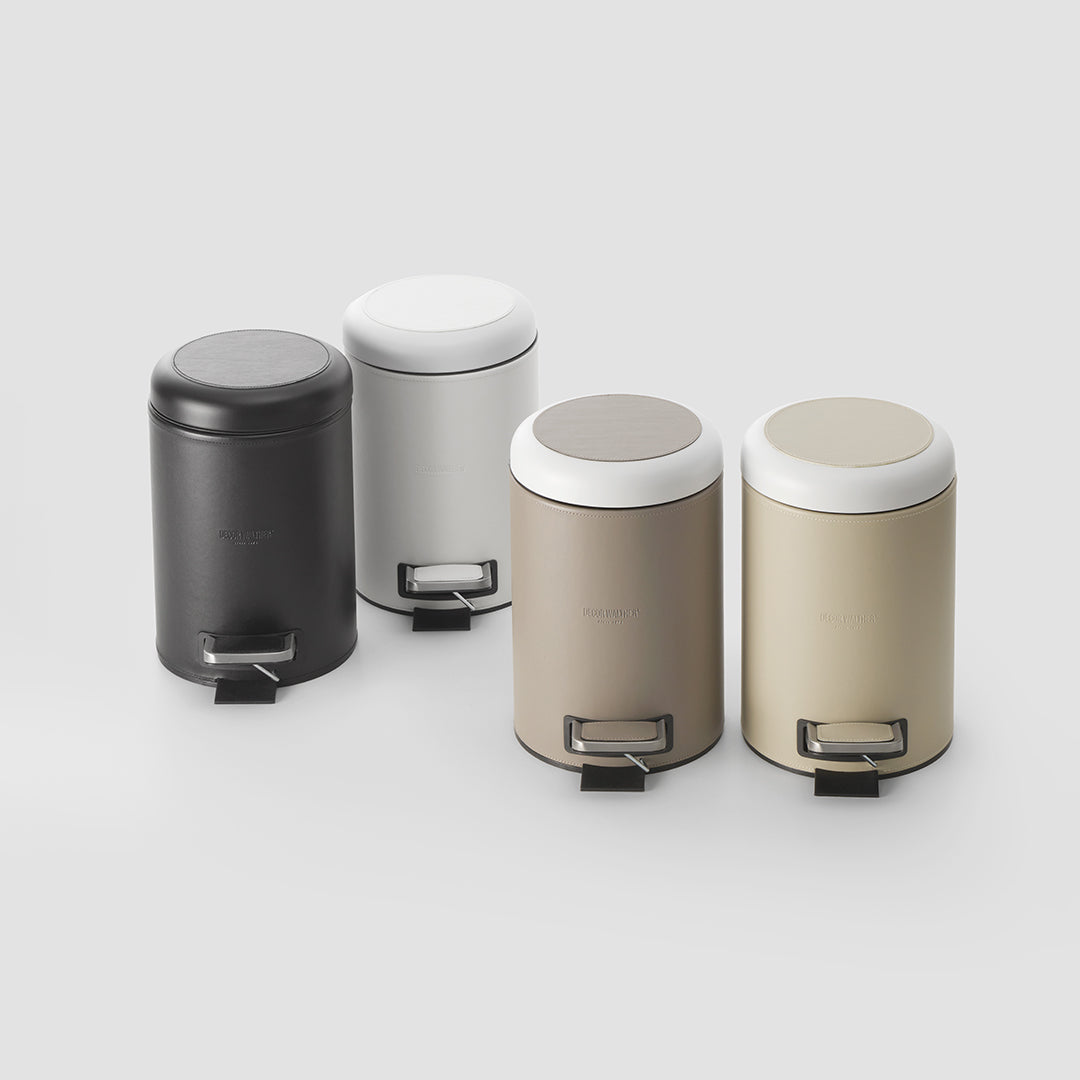 DW BROWNIE TE Pedal bin Vegan Leather - White
