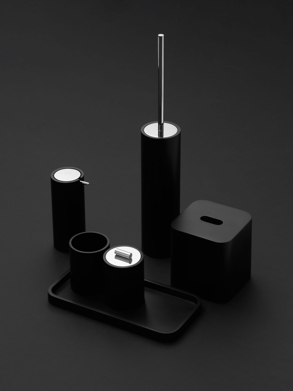 DW  STONE SSP Soap dispenser Black Matte / Gold Matte PVD