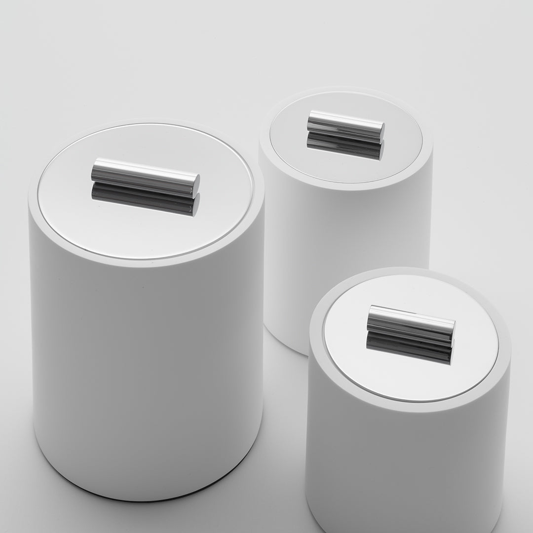 DW STONE DMD S Multi-purpose box with lid small - White Matte / Chrome