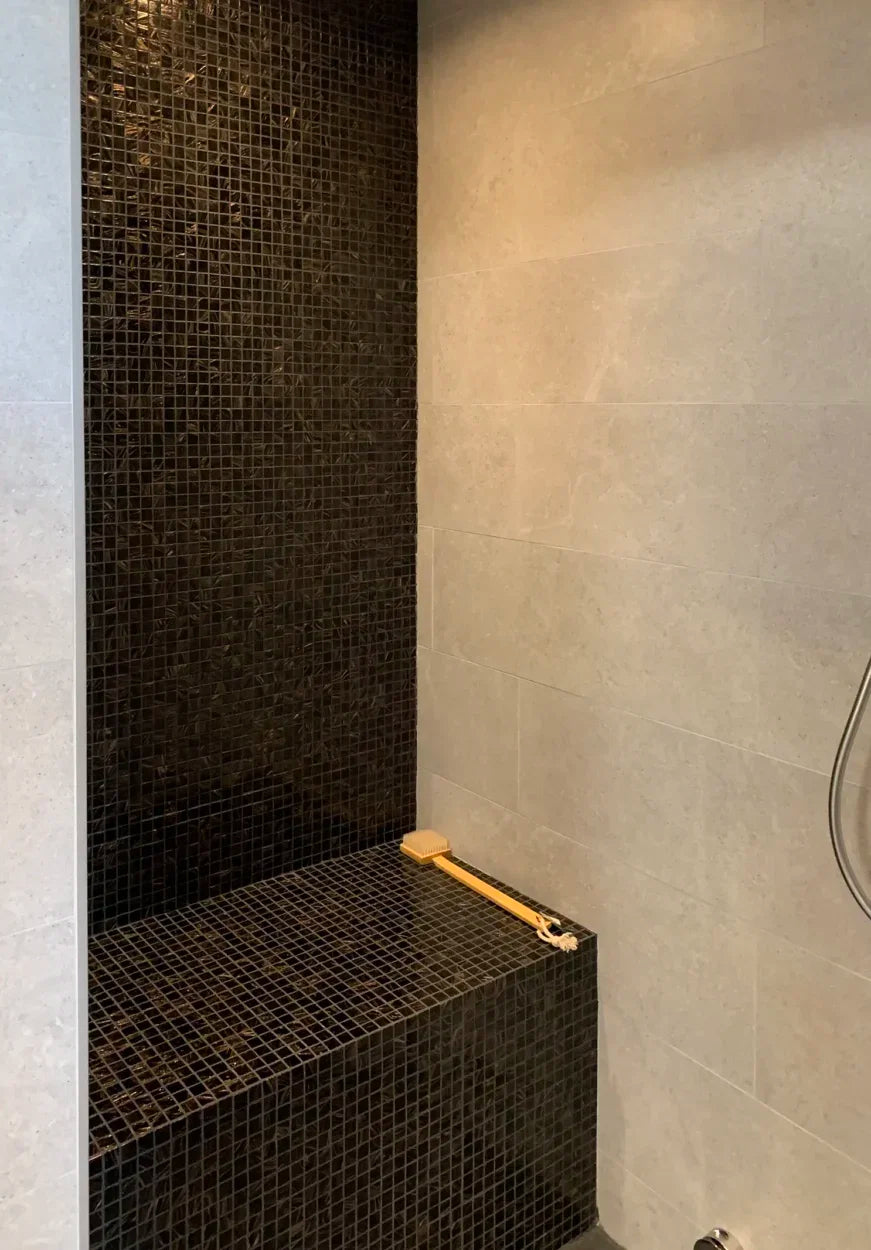 TMF Amsterdam Quartz Glass Gold Vein - Brass