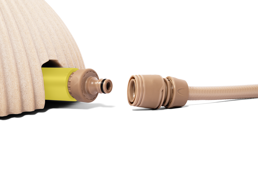 JEE-O IZI Shower (portable) with base - Yellow