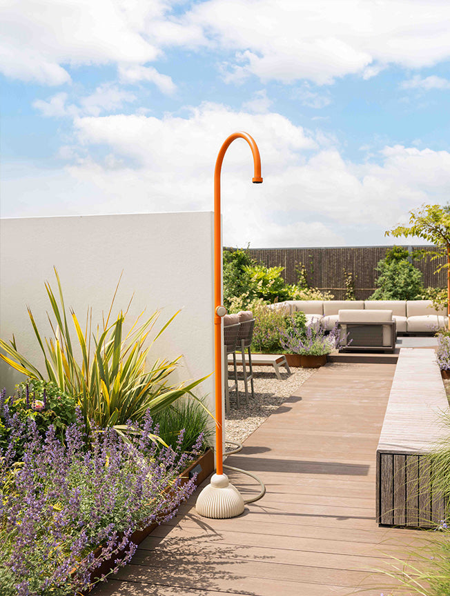 JEE-O IZI Shower (portable) with base - Orange