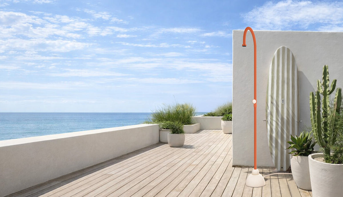 JEE-O IZI Shower (portable) with base - Orange