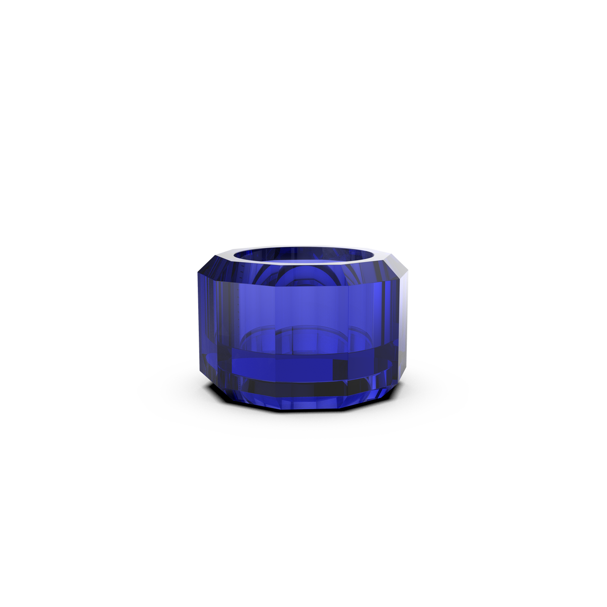 DW  KR KH KRISTALL Candle Holder Capri Blue