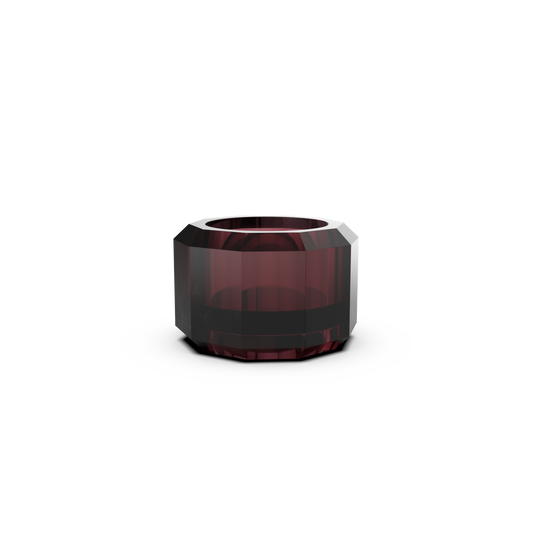 DW  KR KH KRISTALL Candle Holder Rich Burgundy
