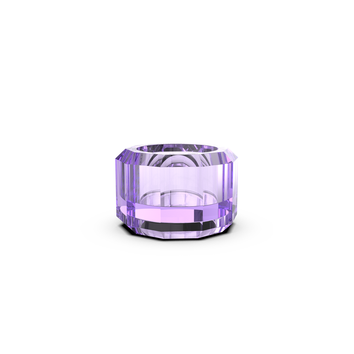 DW  KR KH KRISTALL Candle Holder Violet