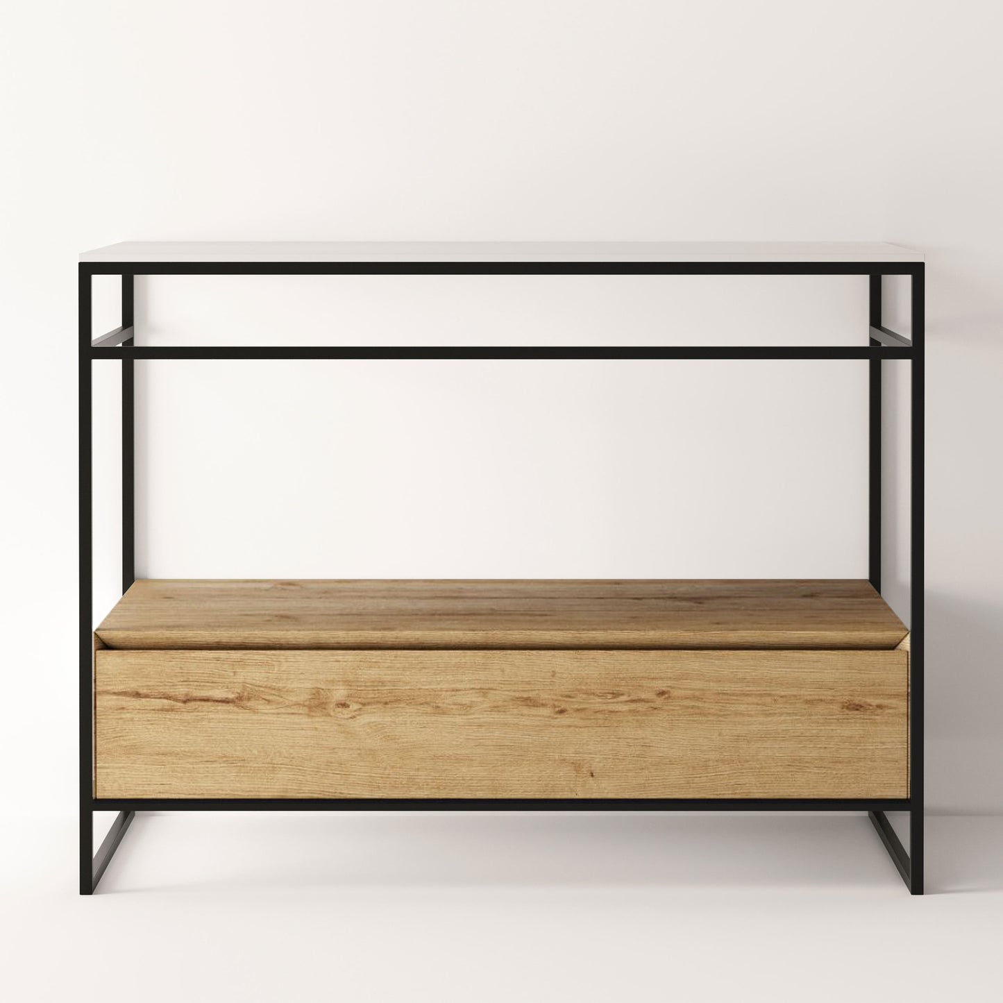 ALICE Structure UNI 40" - Oakwood Drawer Black Frame