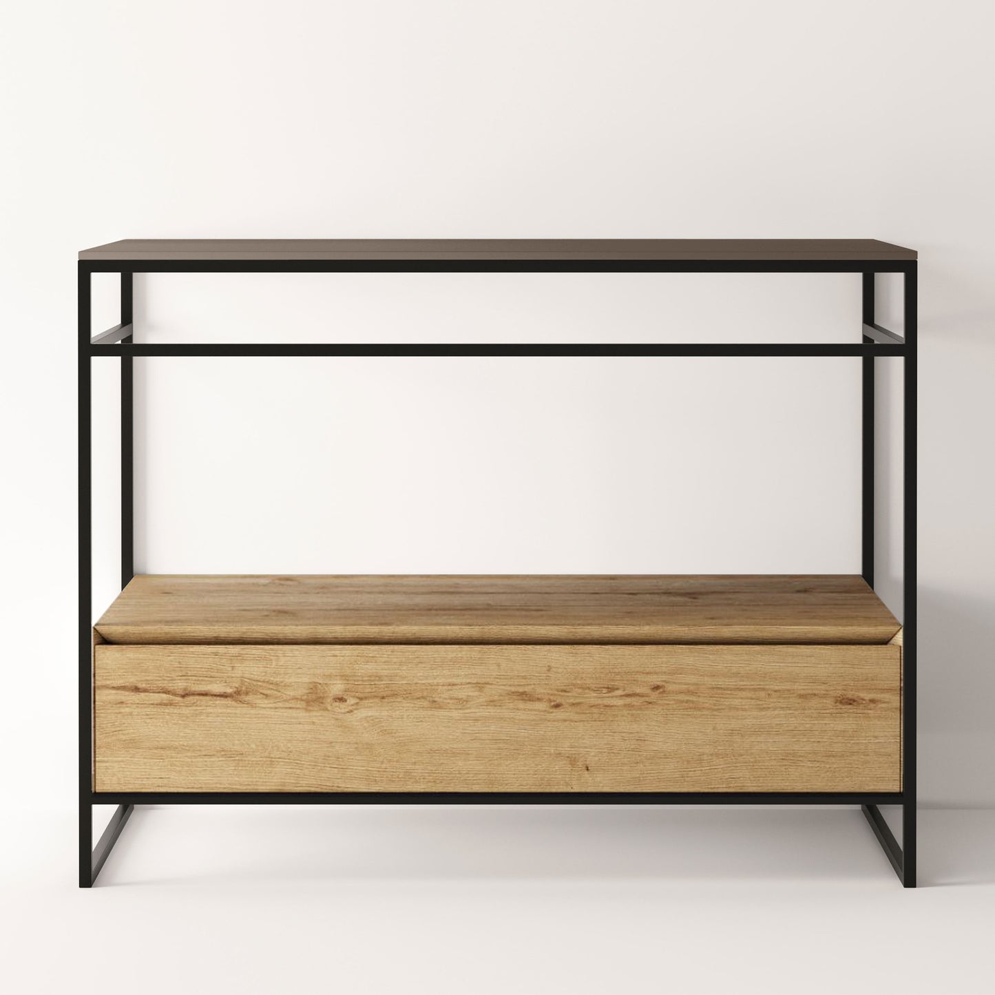 ALICE Structure UNI 40" - Oakwood Drawer Black Frame