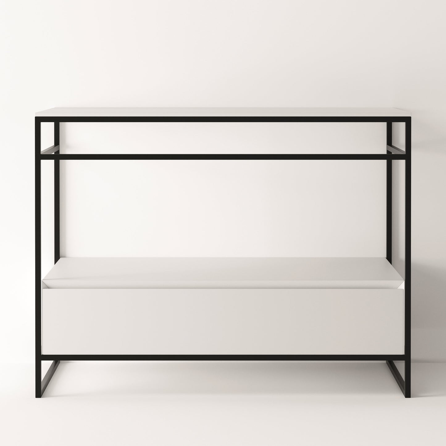 ALICE Structure UNI 40" - White Drawer Black Frame