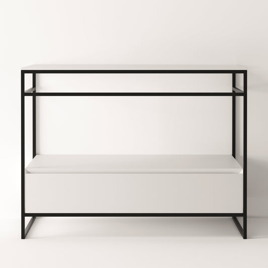 ALICE Structure UNI 40" - White Drawer Black Frame