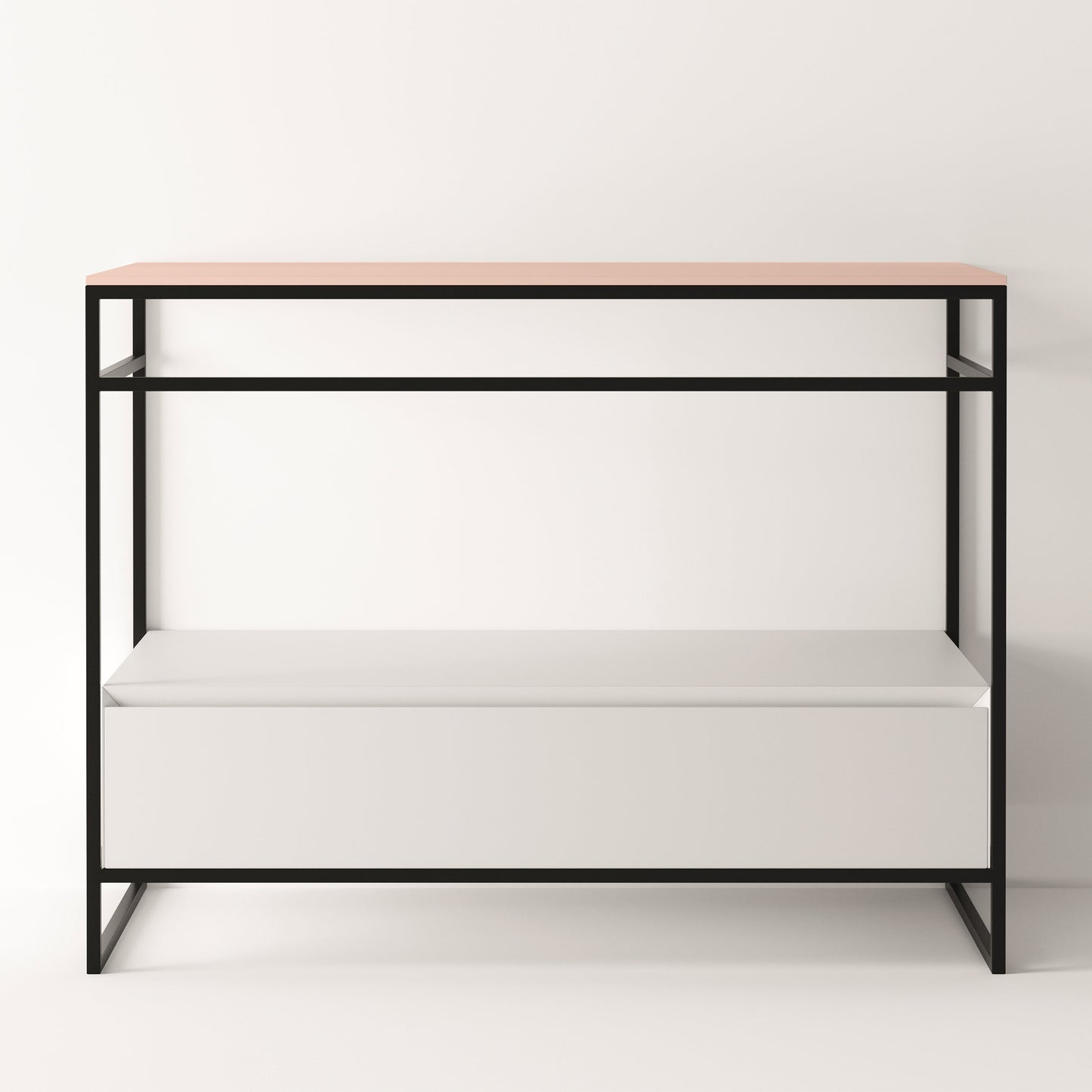 ALICE Structure UNI 40" - White Drawer Black Frame