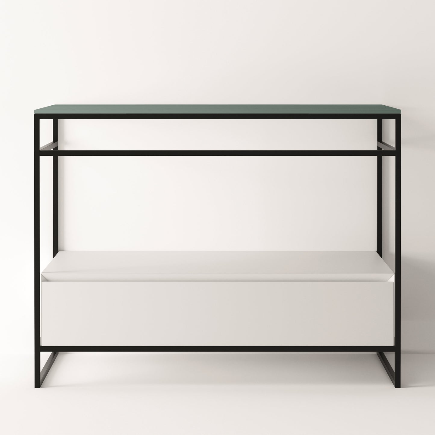 ALICE Structure UNI 40" - White Drawer Black Frame