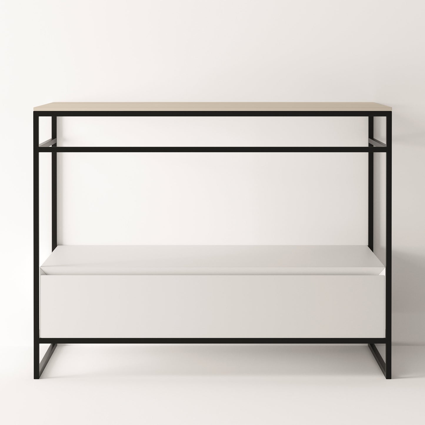 ALICE Structure UNI 40" - White Drawer Black Frame